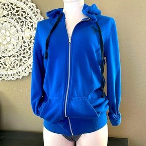 Full zip tunic hoodie